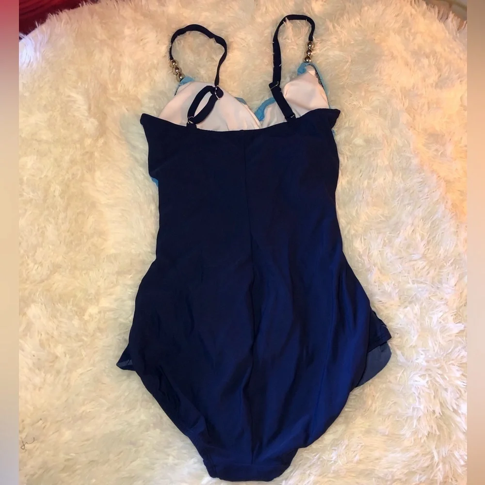 Chic Blue Ombre Swimsuit